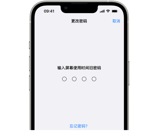 汪清iPhone屏幕维修分享iPhone屏幕使用时间密码忘记了怎么办 