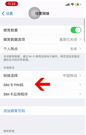 汪清苹果14维修网分享如何给iPhone14的SIM卡设置密码 