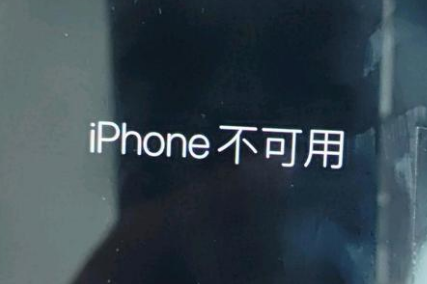 汪清苹果服务网点分享锁屏界面显示“iPhone 不可用”如何解决 